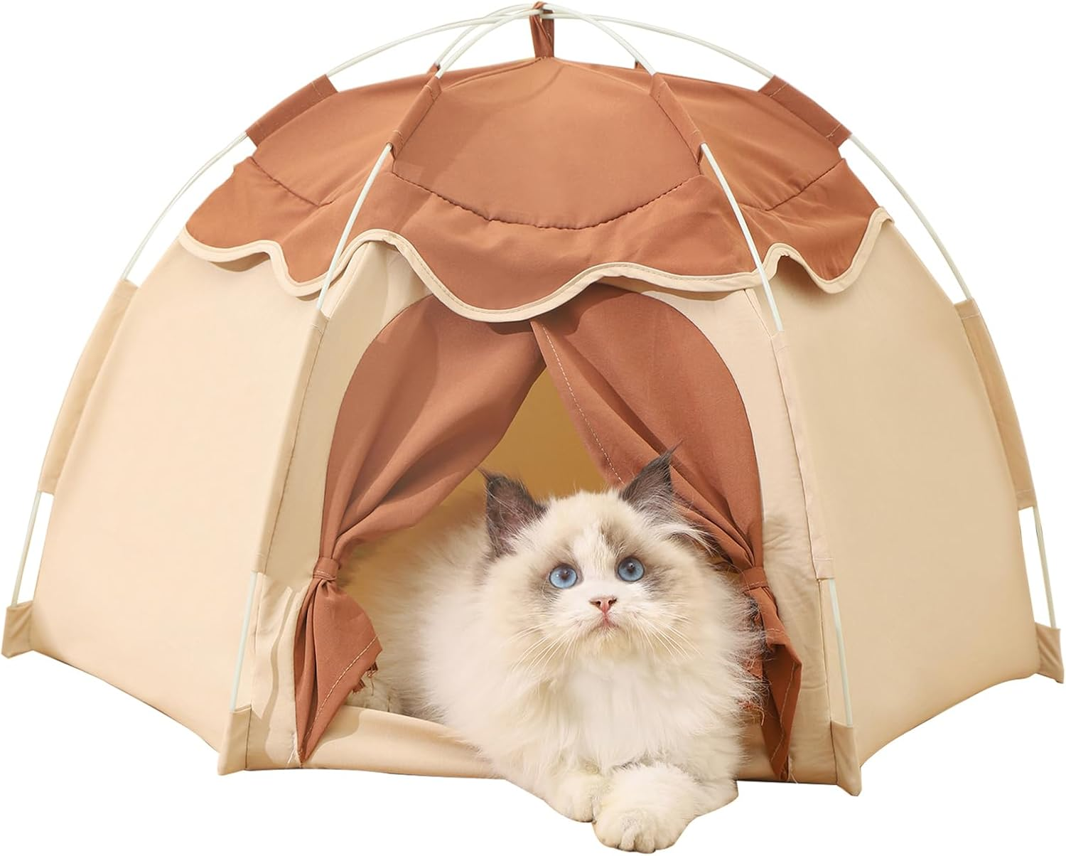 Gigreinc Cat Princess Tent for Indoor, Tiny Cat Tents,Kitten Tent Suitable for Samll Dogs,Pet Cute Cave Nest Dog Tents image number 3