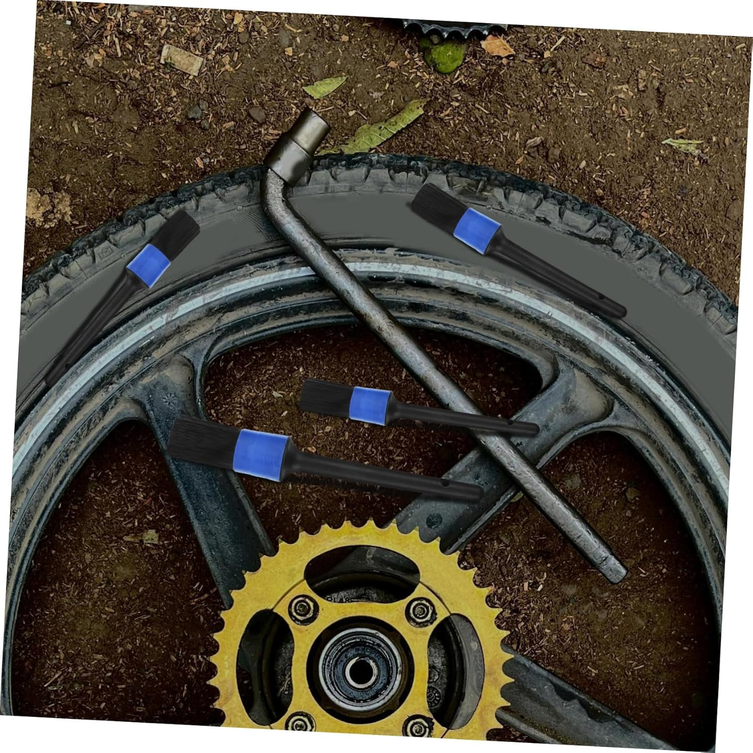 TOYZFRIENDY 5PCS Car Detailing Brush Professional Automotive Cleaning Tools for Interior Air Vents Wheels and Engine Versatile Brushes for Comprehensive Car Care image number 3