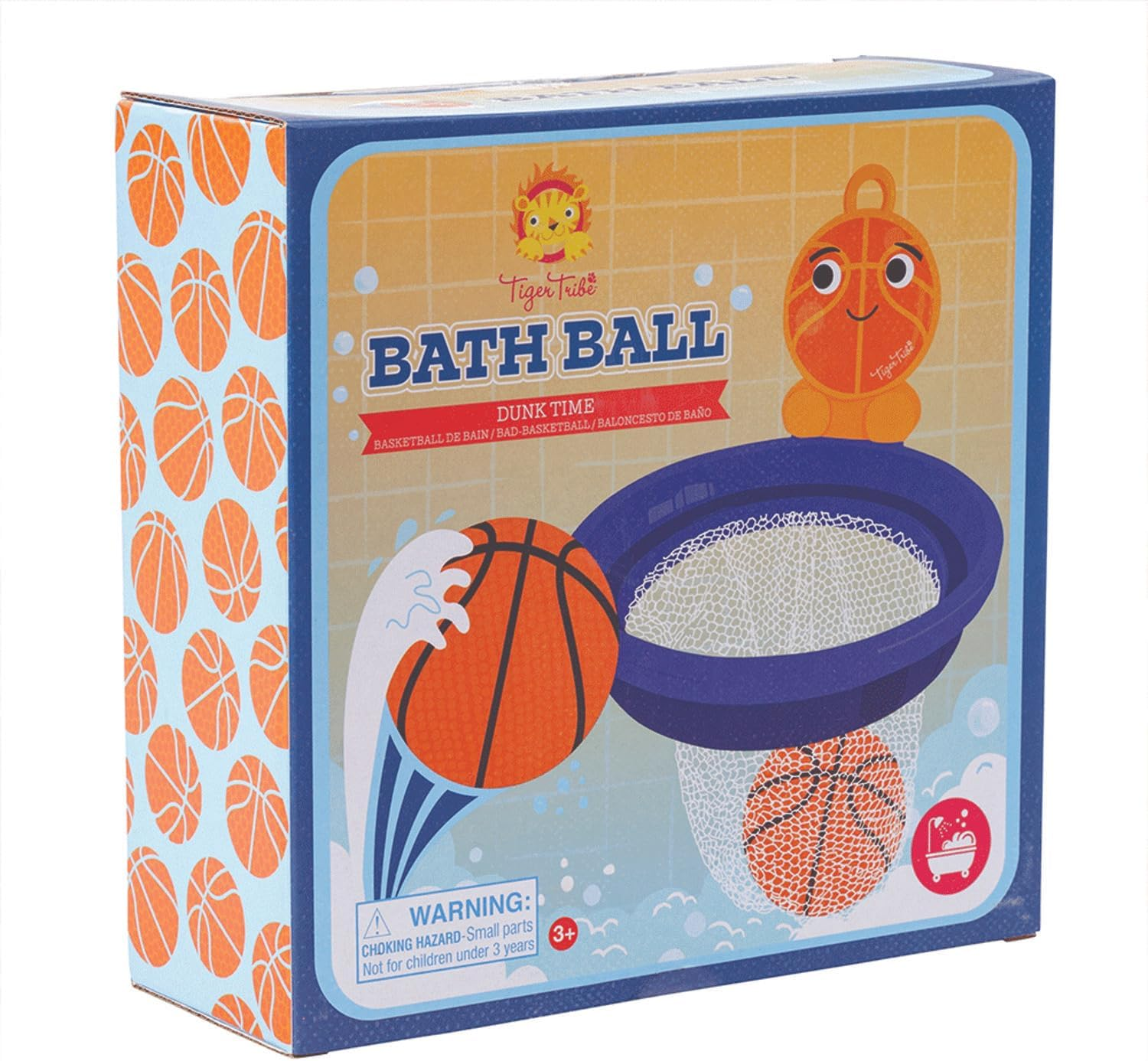 Tiger Tribe Bath Ball Dunk Time &ndash; Interactive Bath Toy for Toddlers, Floating Balls & Suction Backboard for Fun Water Play. Kids Aged 3-7 Years.