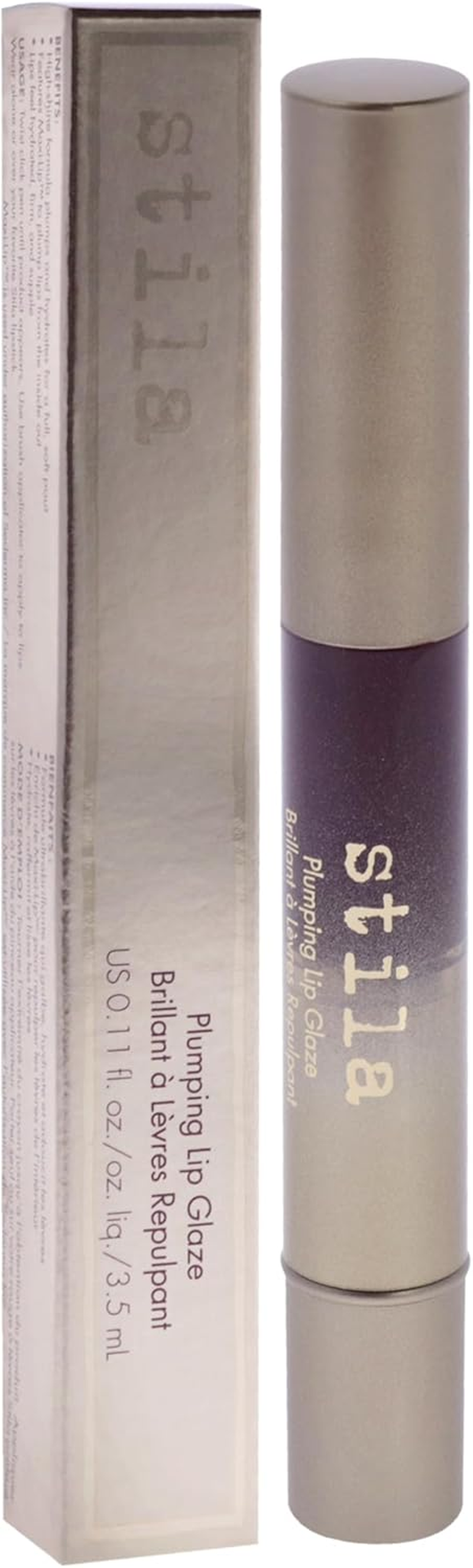 Plumping Lip Glaze - Hazelnut by Stila for Women - 0.11 Oz Lip Gloss - Chestnut image number 6