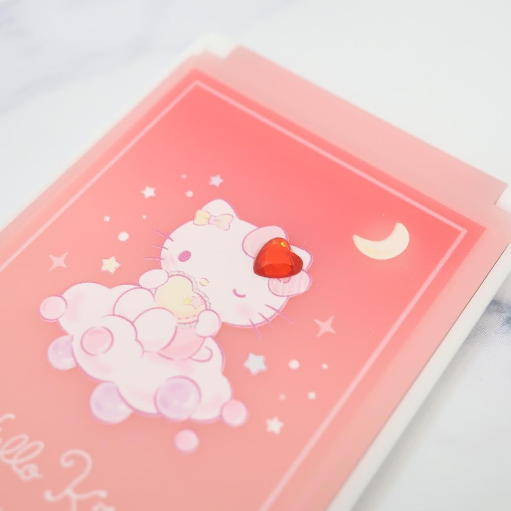 Hello Kitty [Hand Mirror] Card Mirror with Stone S Sanrio