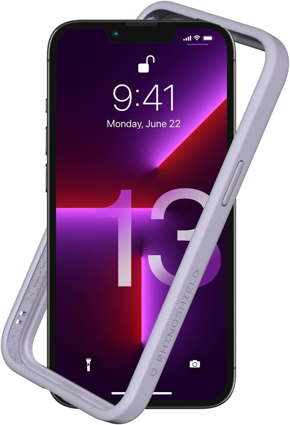 Rhinoshield Bumper Case Compatible with [Iphone 13/13 Pro] | Crashguard NX - Shock Absorbent Slim Design Protective Cover 3.5M / 11Ft Drop Protection - Red