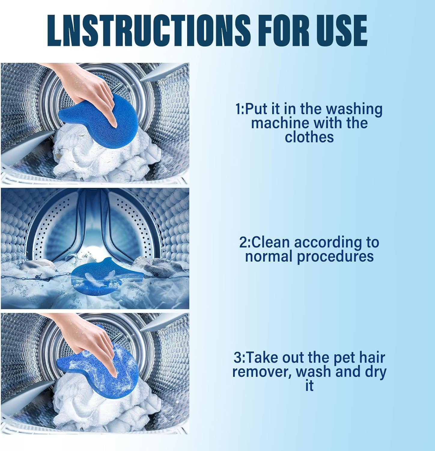 5PCS Pet Hair Remover Balls for Washing Machine, Reusable Pet Hair Remover for Laundry, Dog & Cat Hair Remover for Washing Machine and Dryer, Wet and Dry Use- Hair Laundry, Clothes, Bedding image number 2