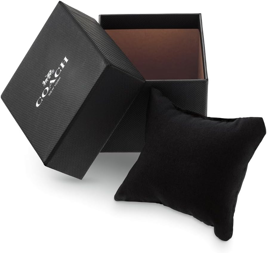 Coach Cadie IP Thin Gold Steel Silver White Dial Women'S Watch