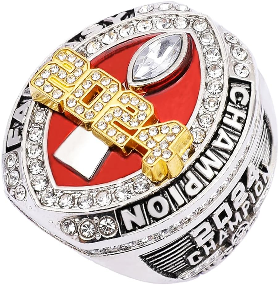 Guancrown 2024 Fantasy Football Championship Ring Award Prize Trophy Sports Winner FFL Champion Ring image number 2