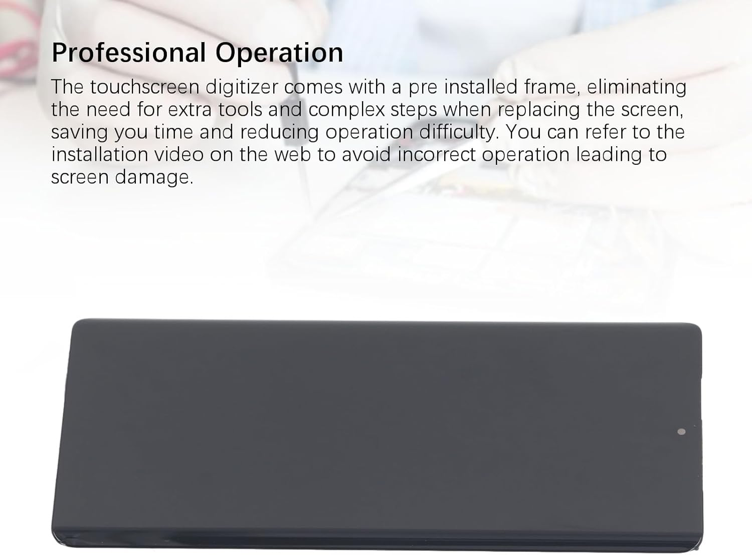 OLED for Pixel 7 Pro, LCD Screen Replacement for Pixel 7 Pro, LCD Display Touch Screen Digitizer Full Assembly with Repair Tool, with Frame, Tested before Shipping image number 4