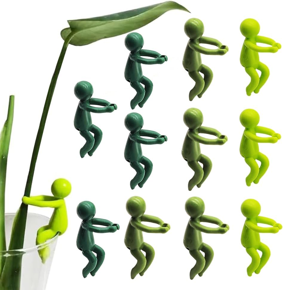 12 PCS Plant Propagation Buddy,Decorative Plant Supports Garden Decoration,Little Man Plant Holder for Sprouts,Stems Shoots, Cuttings,Plant Nurturing image number 6