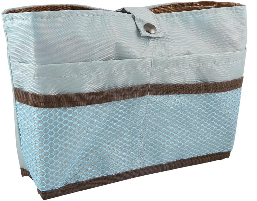 Ruilogod 2 Compartments Shopping Storage Bag Holder Gray, Grey, S, Wire Collated