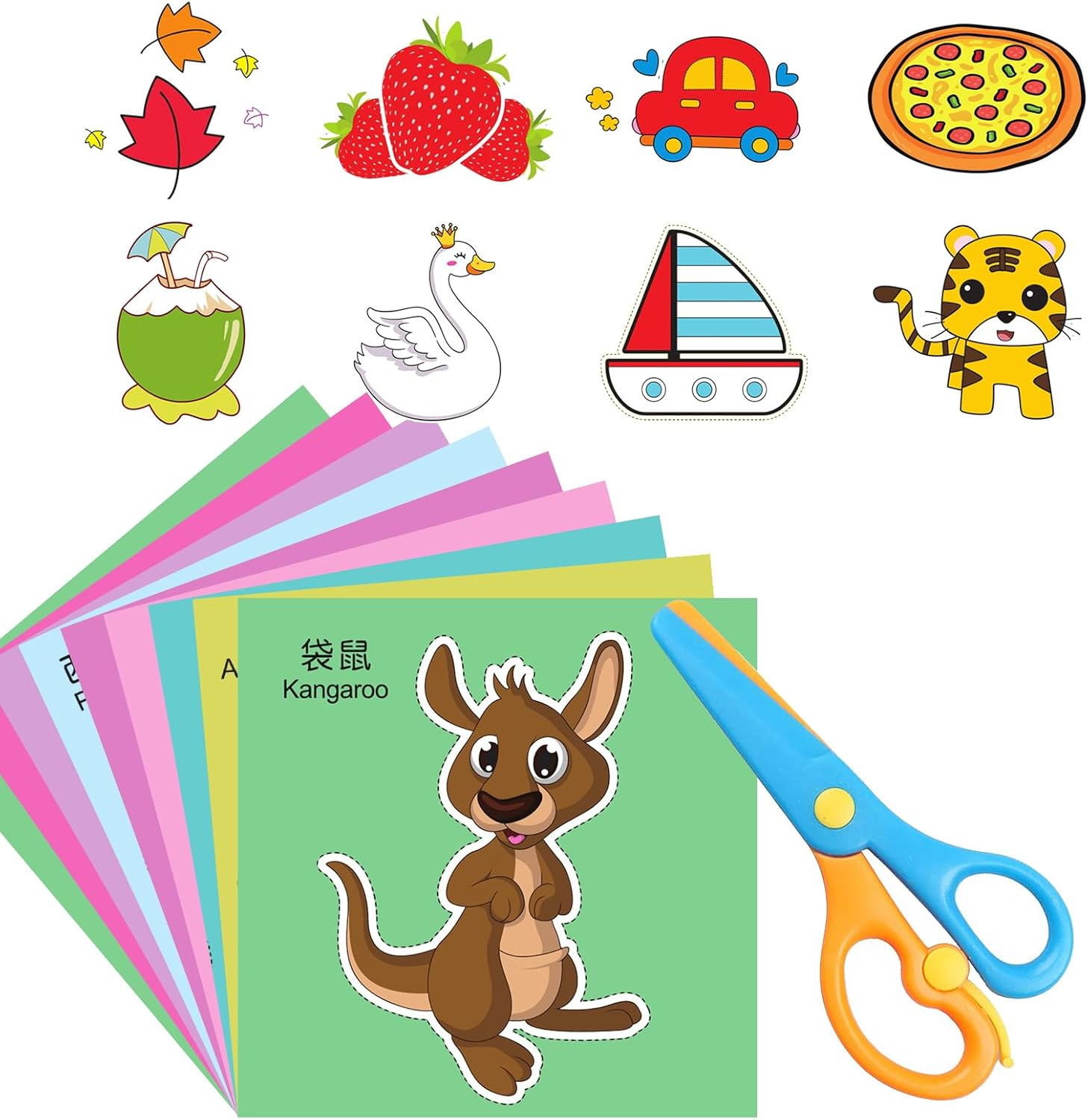 Safety Scissor Skills for Kids, Includes Toddler Activity Book and Safety Scissor, Practicing Fine Motor Skills image number 3