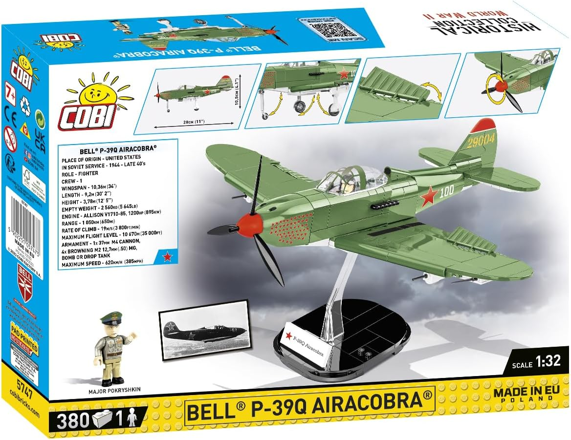 WW2 - Bell P-39Q Airacobra (Soviet) 380 Pcs image number 6