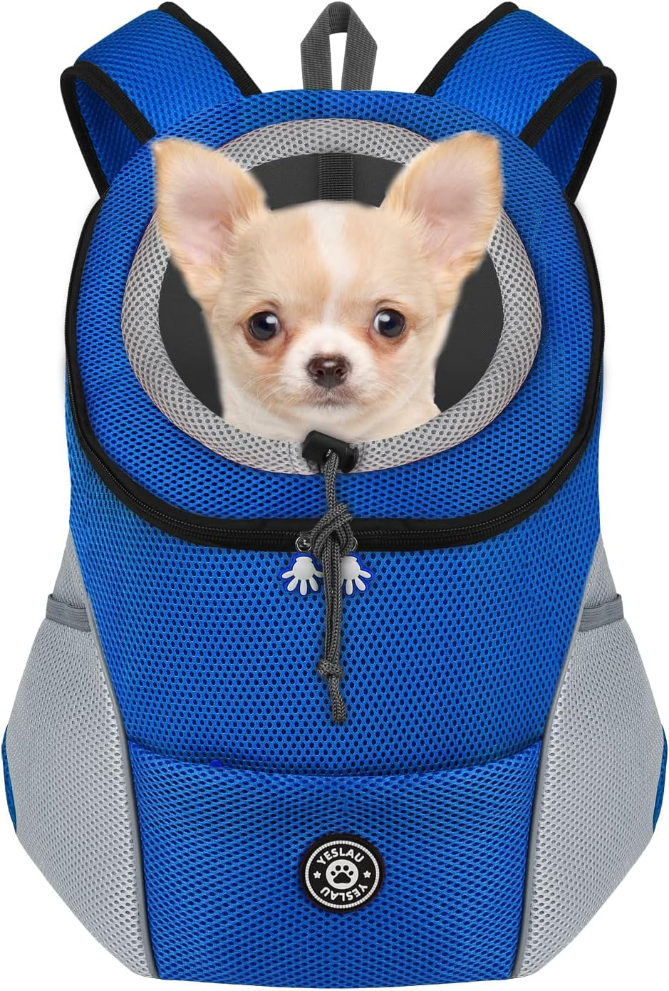 Dog Backpack Carrier Pet Carrier for Small Medium Dogs Travel Bag Front Pack Breathable Adjustable with Safety Reflective Strips for Hiking Outdoor Cats