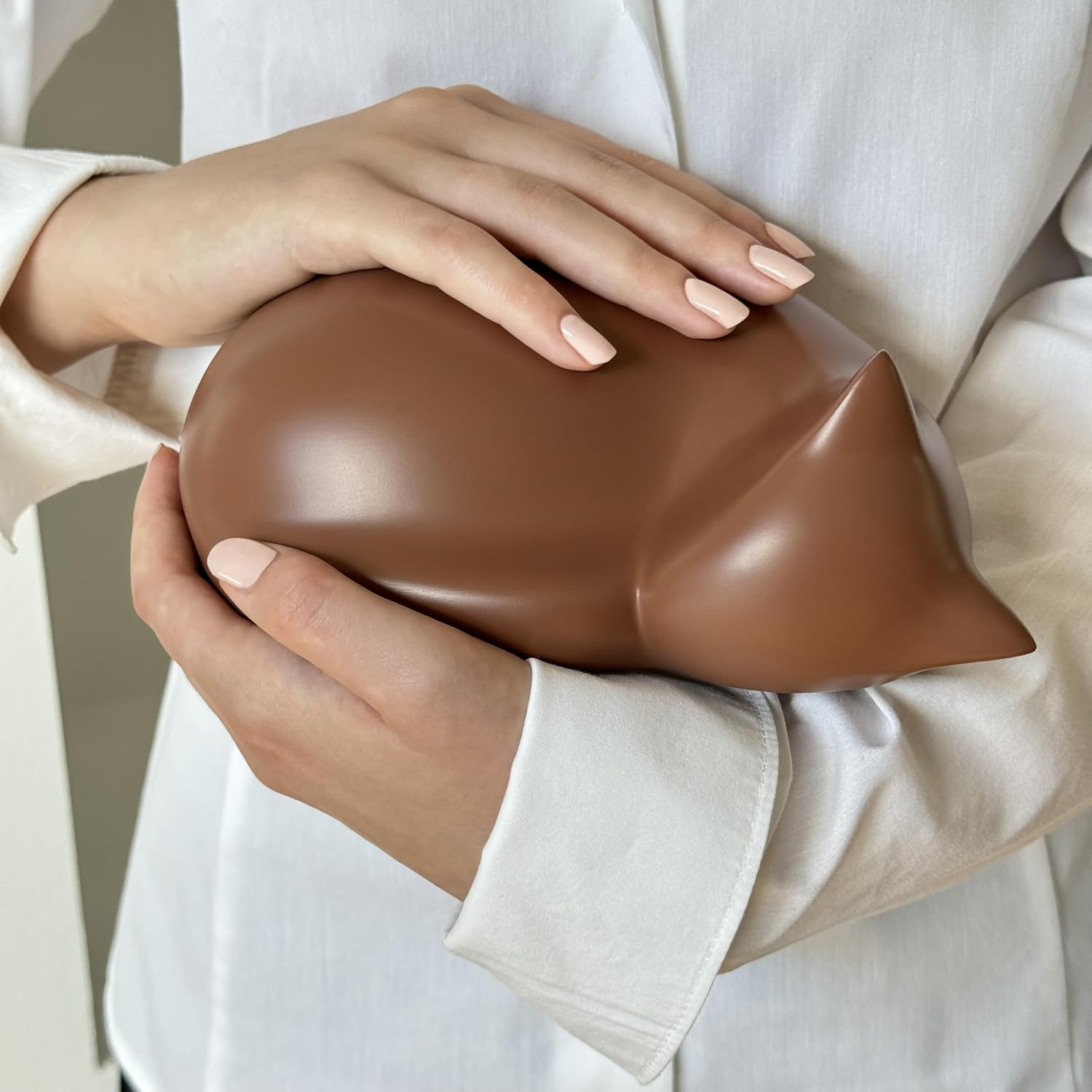 Comemori Pet Cat Urn (White)