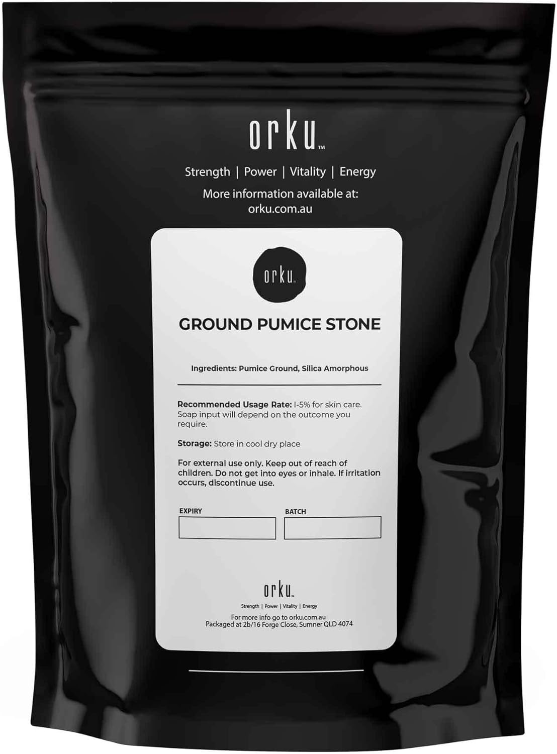 Ground Pumice Stone Granular Powder Bags Eco Exfoliant Body Scrub Soap Additive image number 1