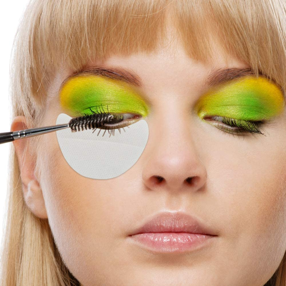Sonku 150 Pcs Eyeshadow Stencils Pads, Eyeshadow Shields Lint Free under Patches for Eyelash Extensions,Tinting and Lip Makeup Residue image number 3