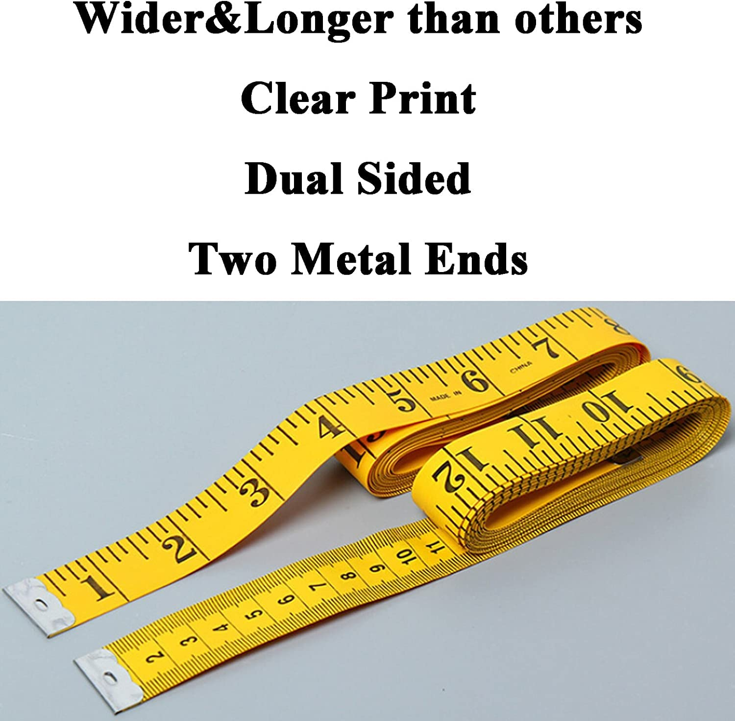 Dual Sided Measuring Tape Double Scale Soft Tape Measure Body Sewing Flexible Ruler Sewing Tailor Tape Body Measuring Measure Ruler Dressmaking Tool Sewing Measuring Tape,Body Sewing Flexible Ruler image number 2