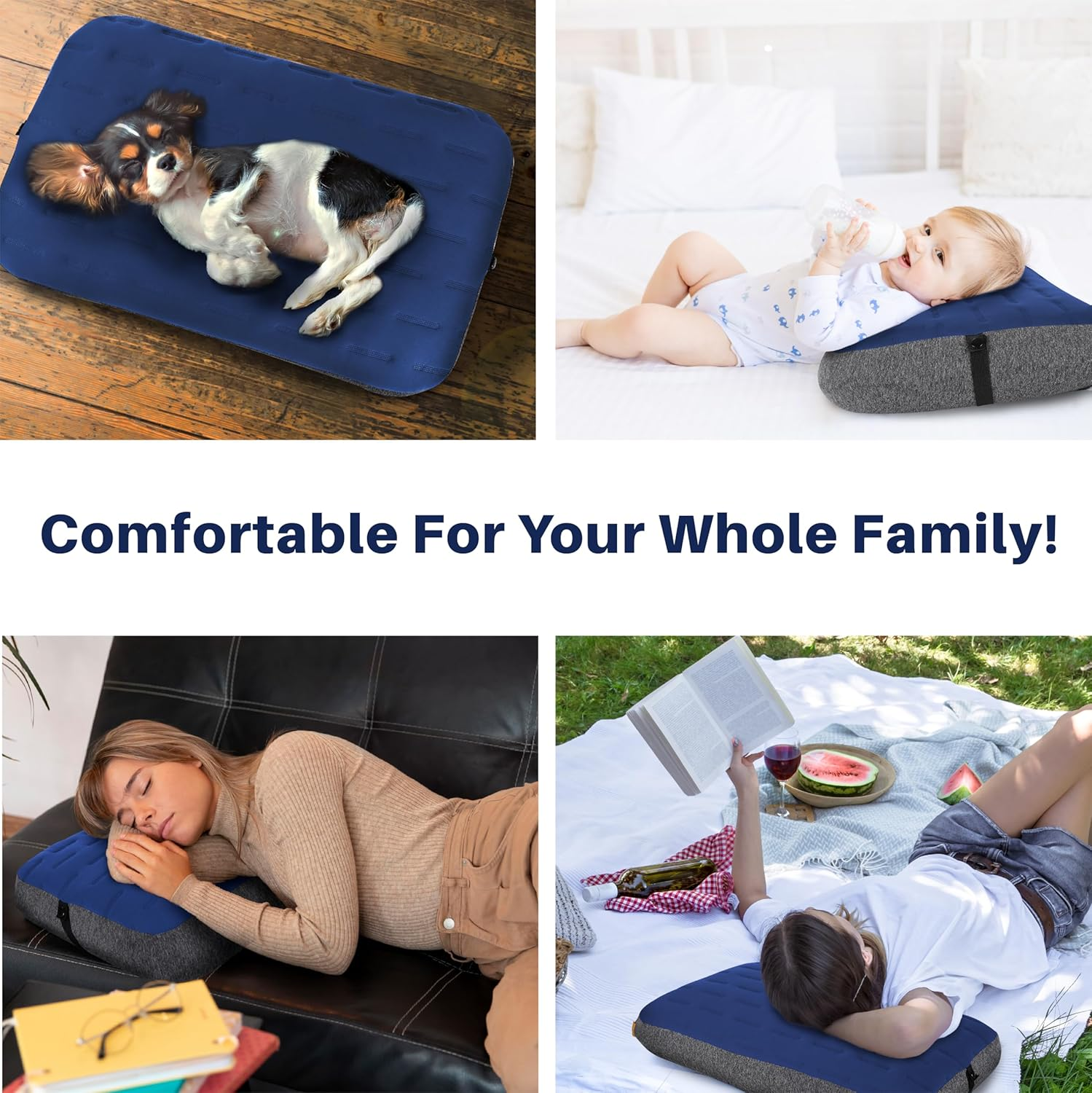 TREKOLOGY Large Inflatable Camping Pillow &ndash; Home-Sized Comfort for Outdoor Adventures | Portable, Easy-To-Inflate, Ideal for Camping, Backpacking, and Travel - ALUFT Ultra image number 1