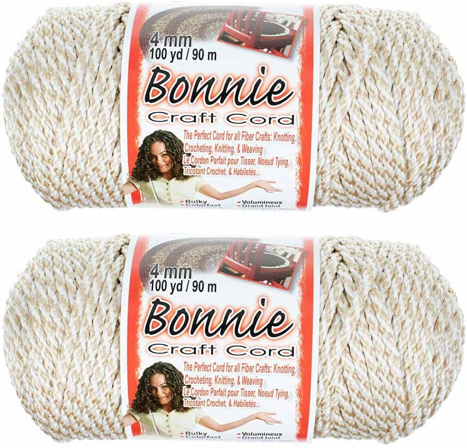 4Mm Macram&eacute; Craft Bonnie Cord 100 Yard Skein 2 Pack image number 1