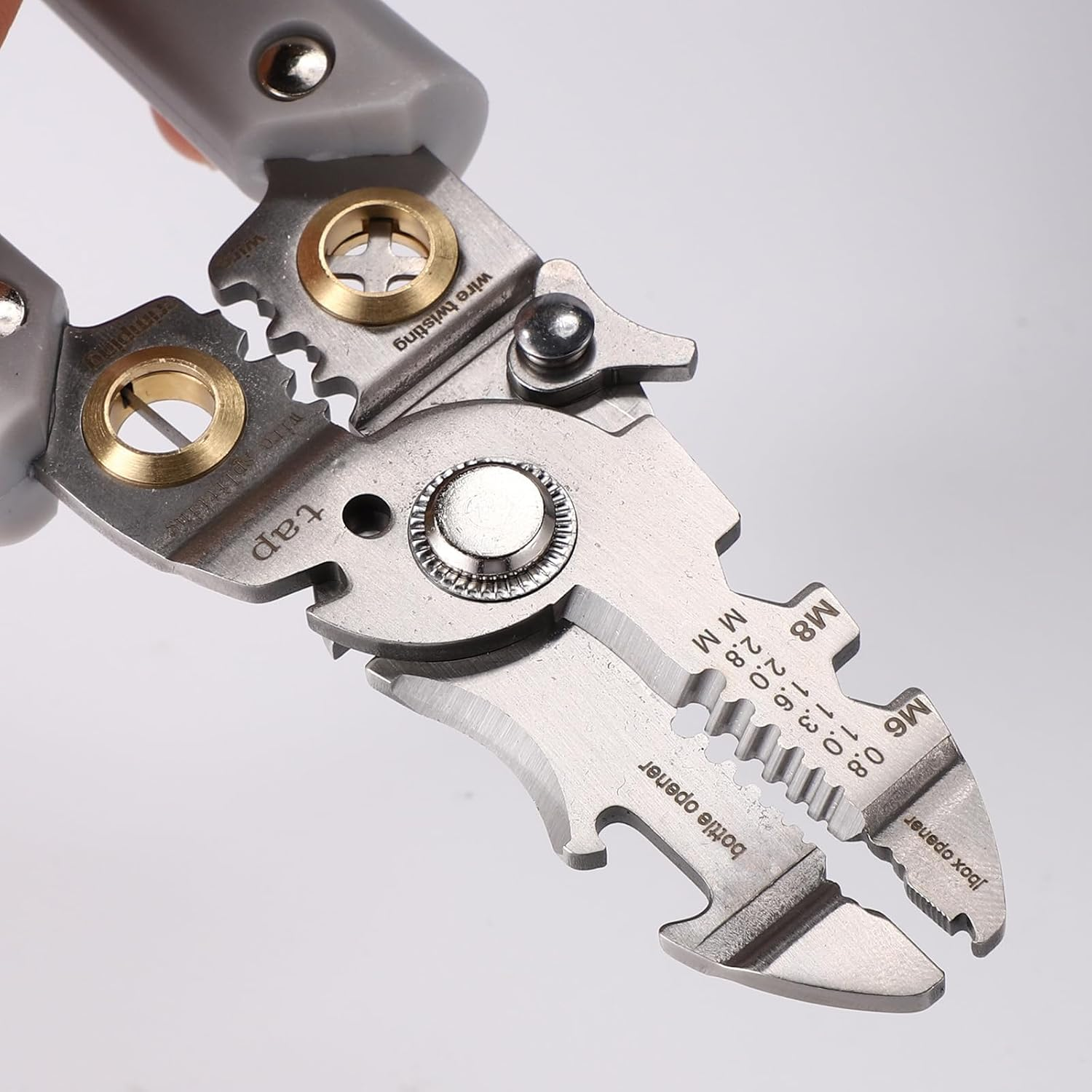 Lyreh 21 in 1 Wire Stripper, Multifunctional Wire Stripping Tool with Electricity Measurement Functions, Professional Electrician Pliers for DIY Home Construction Crimping & Cutting image number 1