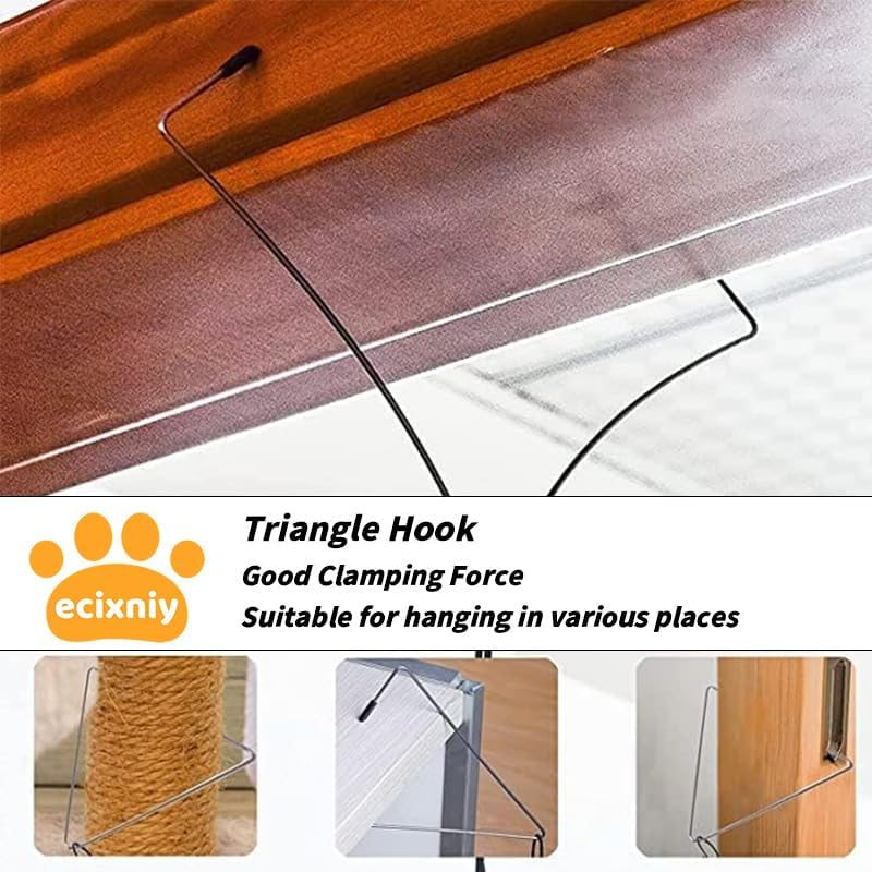 Ecixniy - Interactive Hanging Cat Toy for Indoor Cats - Durable Kitten Toy with Adjustable Elastic Rope, Safe & Non-Toxic Cat Toys for Indoor Exercise, Hunting Play, and Stress Relief (Mouse) image number 2