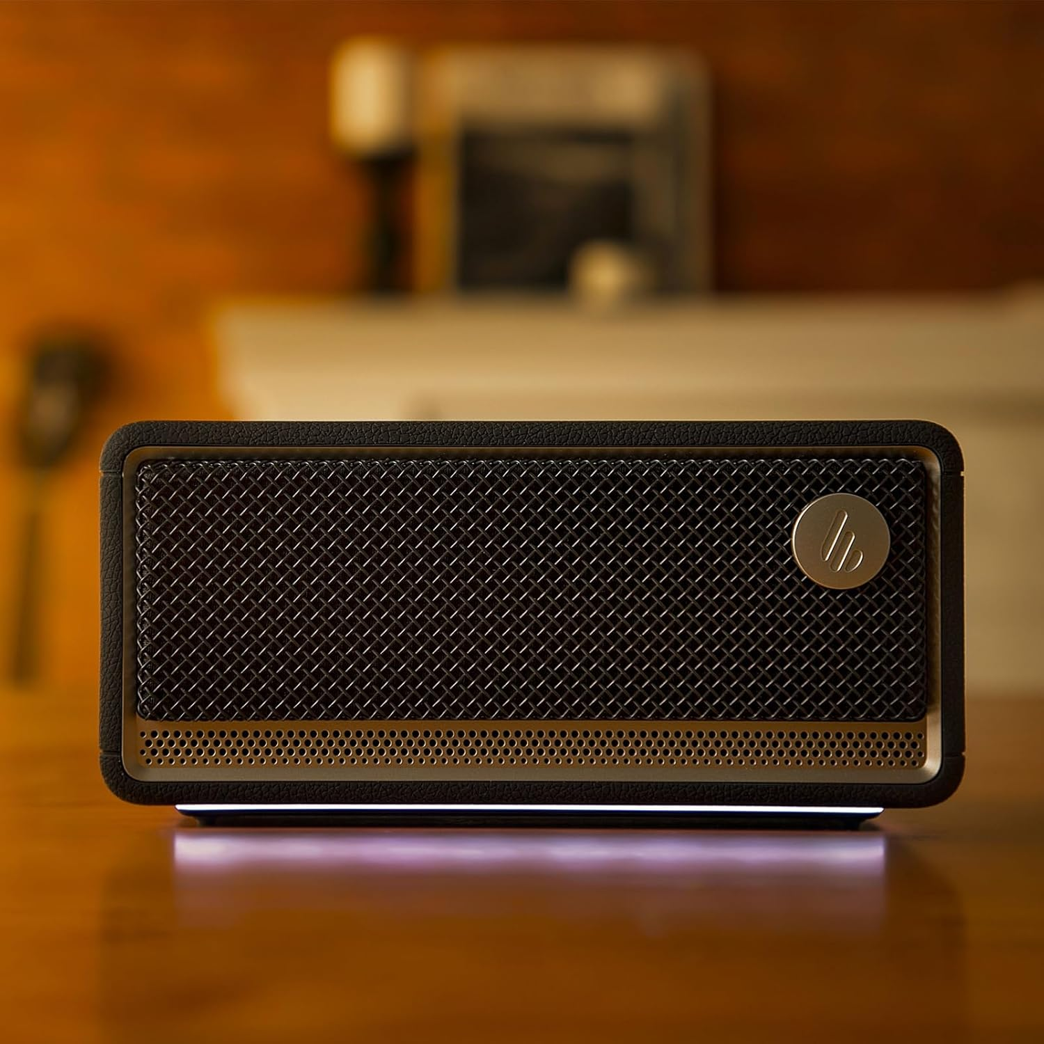 Edifier ES60 Premium Bluetooth Speaker - Portable 34W Speaker with Bluetooth 5.4, IP66 Waterproof & Dustproof, up to 9H Battery, USB-C, Stereo Pairing, Ambient Lighting, Connex App