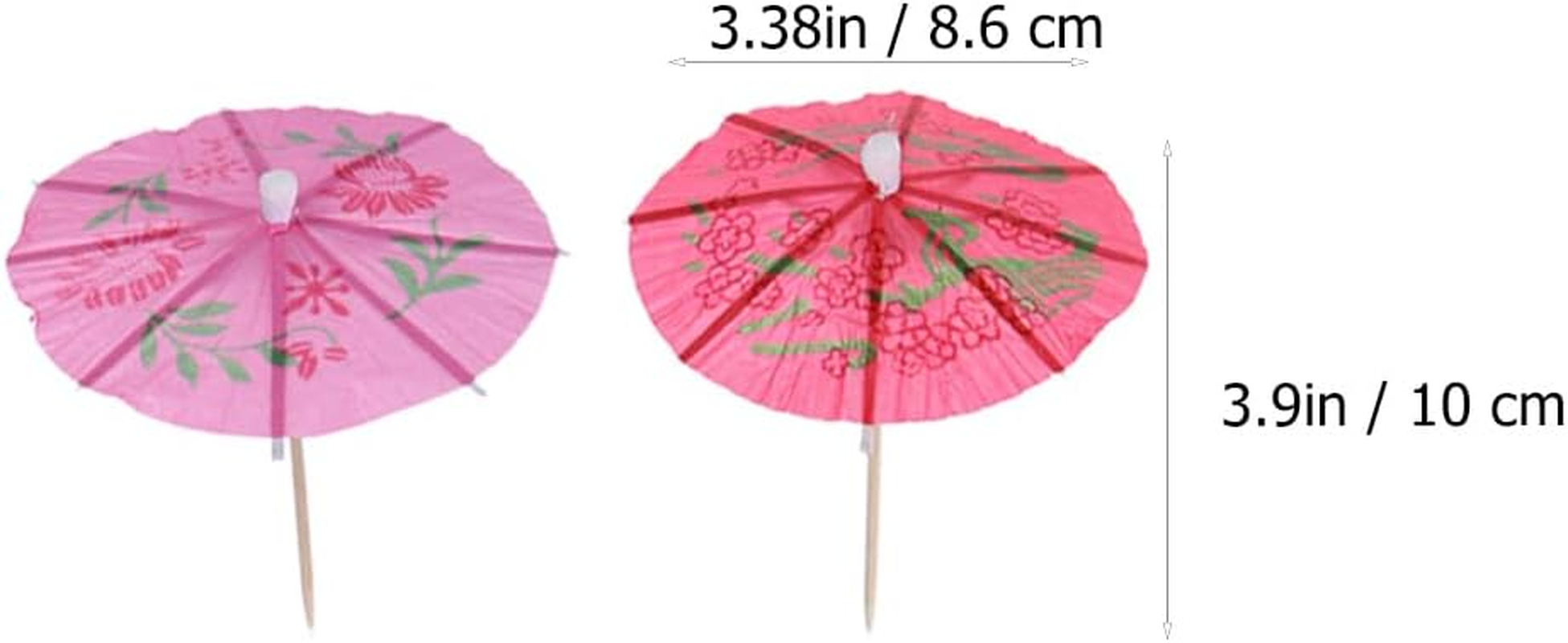 Alipis Cocktail Small Umbrella Picks 288Pcs Parasol Drink Umbrellas for Parties Desserts Cupcake Toppers Summer Hawaiian Luau Decorations image number 5