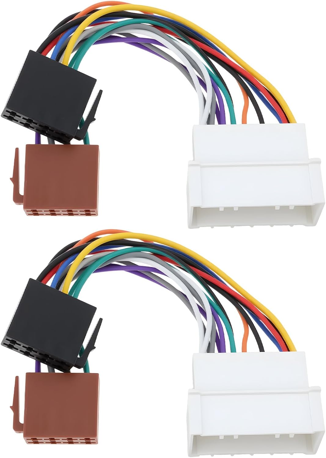 YINETTECH 2Pcs Car Radio Adapter Cable ISO Harness Compatible with Kia 2005+