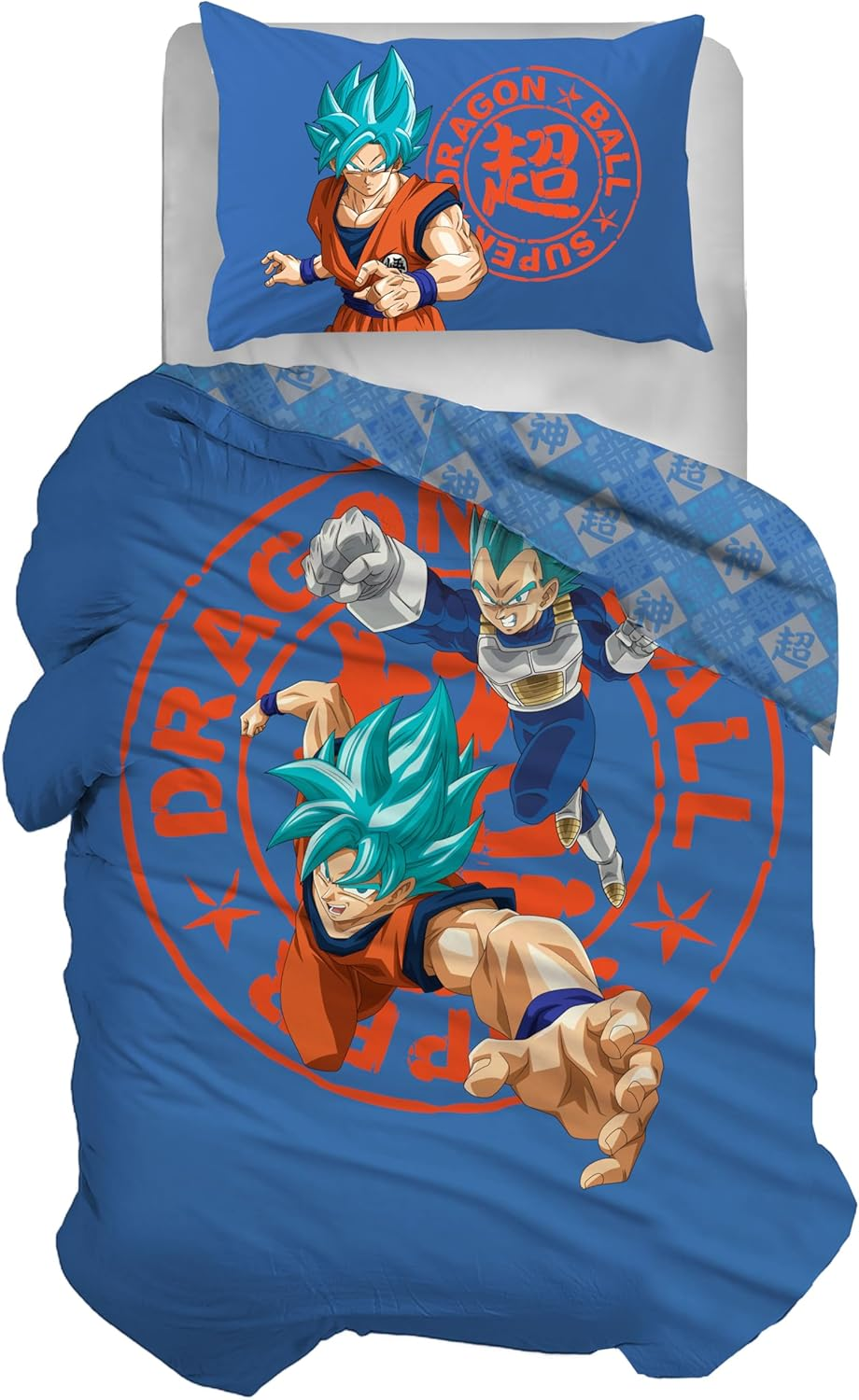 Dragon Ball Single Duvet Cover Set, 100% Cotton, Single Duvet Cover Set, Duvet Cover + Pillowcase, Bedding for the Bedroom, Official Product, Does Not Contain Fitted Sheet image number 2