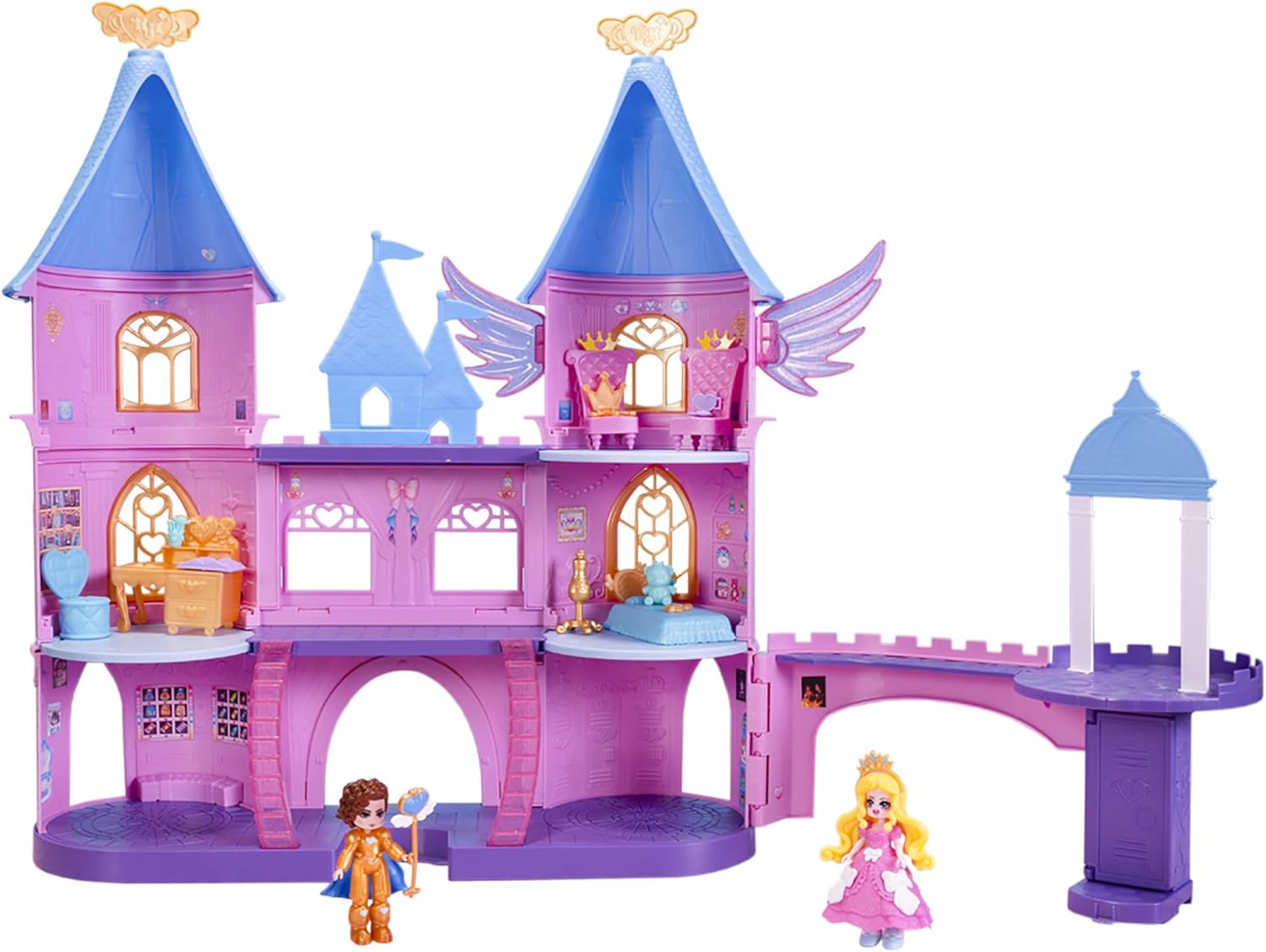 Royale High Castle Campus Playset - (2) Exclusive Dolls, 3 Floors to Explore with 360&deg; Play - 19 Accessories - Virtual Item Code Included - Ages 5+ image number 3