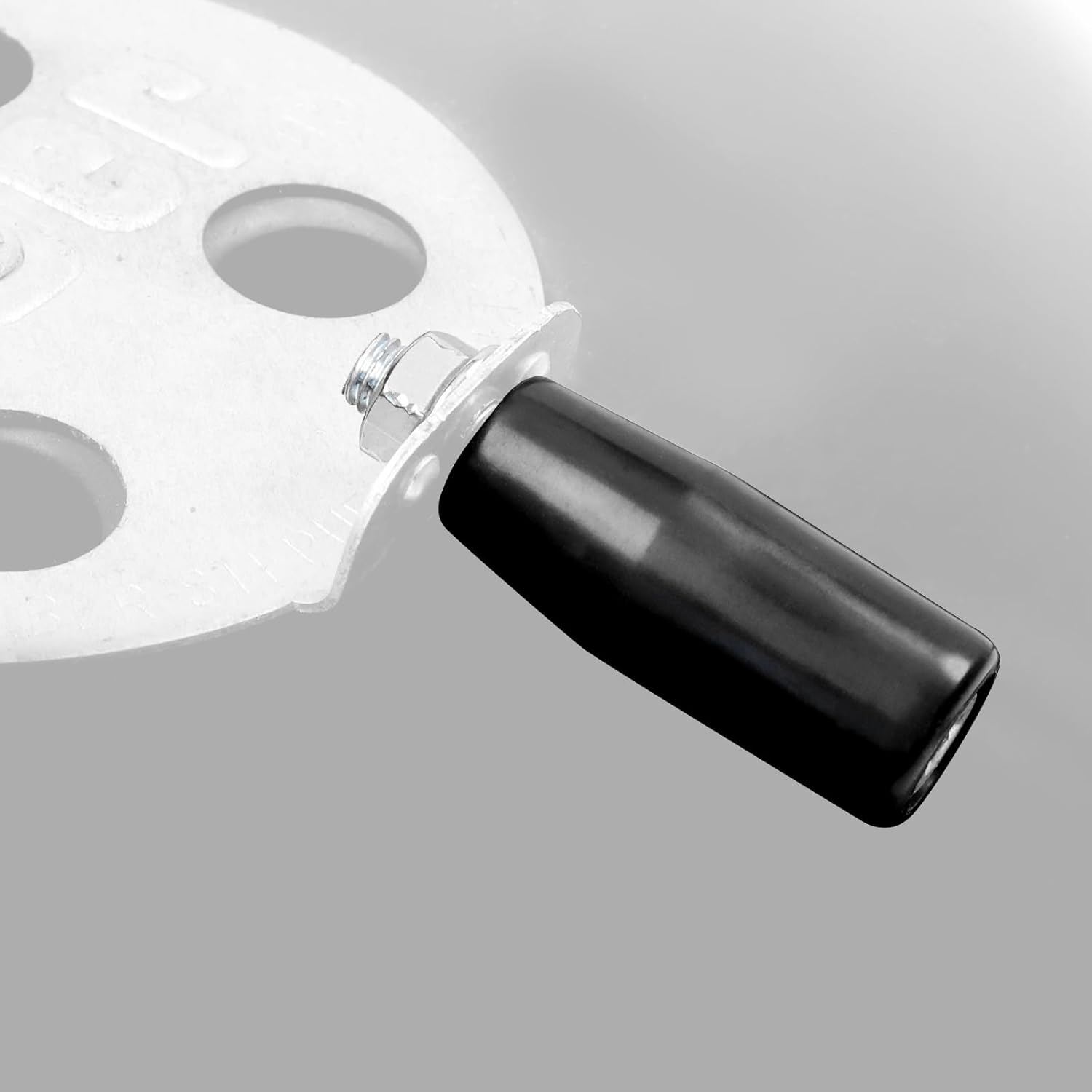 Cool Touch Damper Handle Compatible for Weber Smokey Mountain WSM Kettle Grill,Knob BBQ Smoker Damper Thumb Handle with M8 Male Threaded Stem,Including Step Drill Bit for DIY Installation Convenience