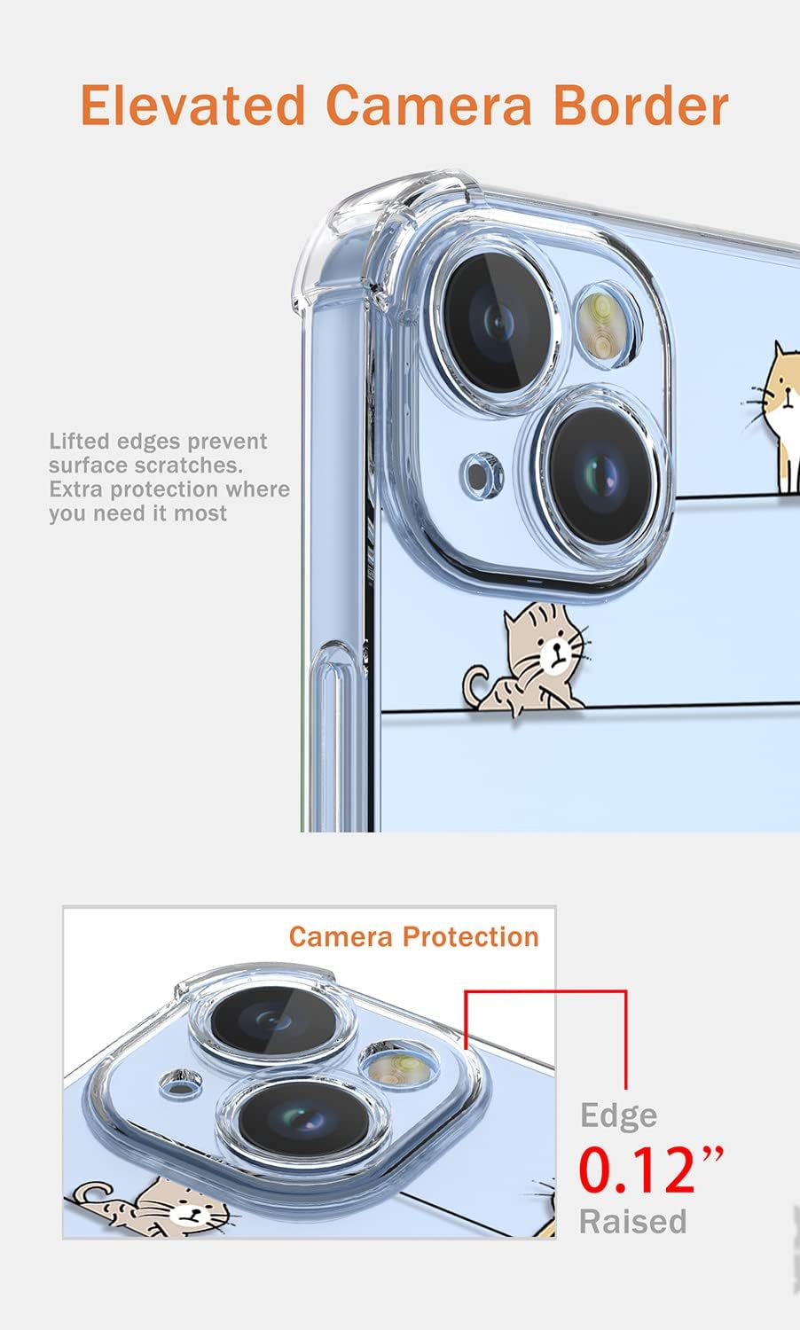 XINYEXIN Clear Case for Xiaomi Redmi Note 14 Pro plus 5G 14 Pro+ 5G Cute Cat Pattern Design Slim Shockproof Transparent Soft TPU Bumper Case Protective Cover - Kitten image number 4