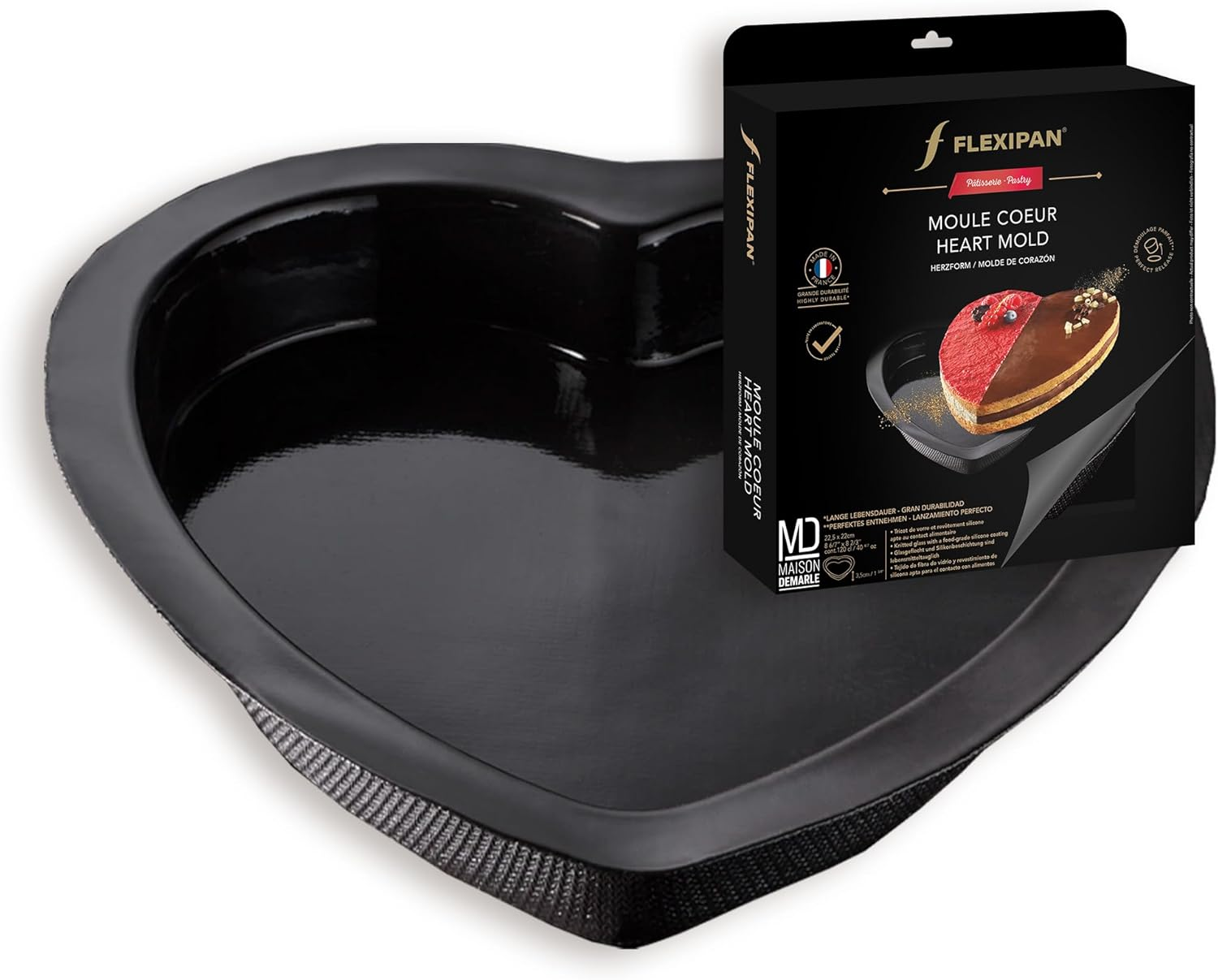 Flexipan by Silpat&reg; Innovative 2-In-1 Non-Stick Baking Mold Co-Created with Chef Nicolas Paciello - Handcrafted in France since 1965 - Certified Food Safe Flexipan&reg; Technology (Log Pan) image number 1