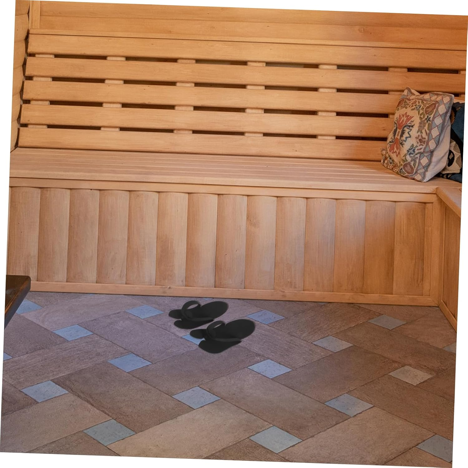 CALLARON 48Pairs Disposable Spa Slippers Eva Pedicure Sandals for Hotels and Salons Comfortable for Men and Women Random Colors Guest Footwear image number 1