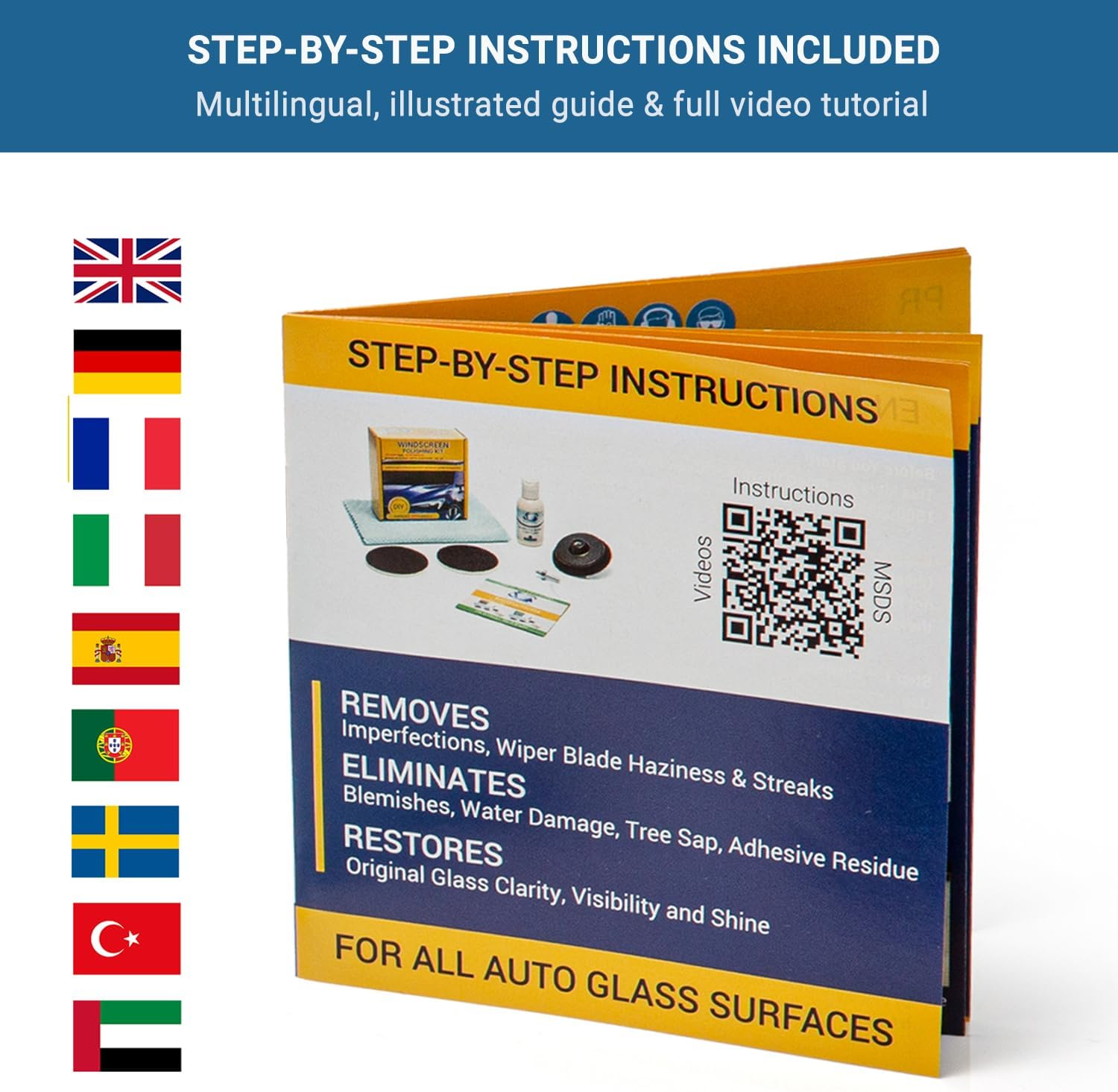 Glass Polish 21005 DIY Windscreen Polishing Kit for Automotive Glass Polishing - &Oslash; 75Mm with Drill Attachment image number 4