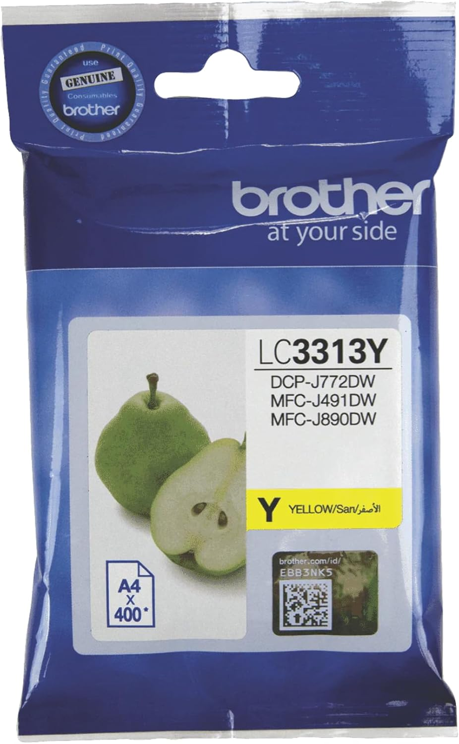 Brother Genuine LC3313Y Ink Cartridge, Yellow, Page Yield up to 400 Pages, (LC-3313Y) for Use With: MFC-J491DW, MFC-J890DW image number 5