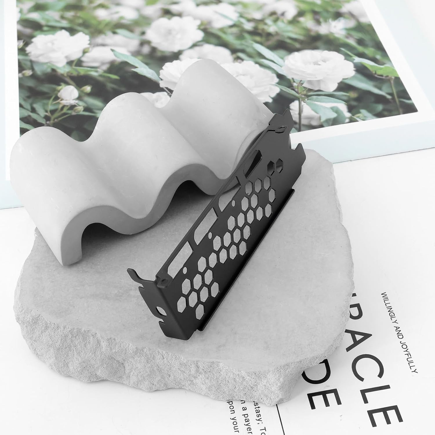 SG Store 1Pc I/O IO Shield Backplate GPU Bracket Graphics Card External Bracket Compatible with EVGA RTX 3060Ti 3070 3080 3090 FTW3 XC3 Black Zinc image number 3