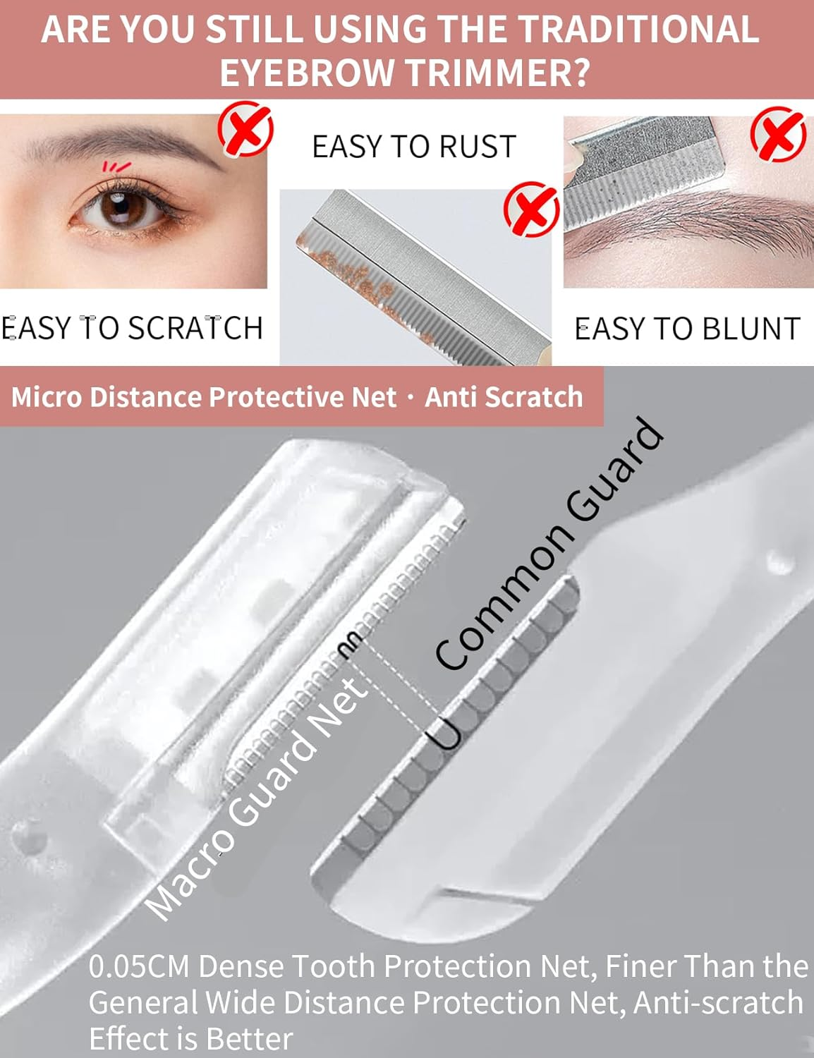 6 Pieces Dermaplane Razor for Women Face, Eyebrow Razors Professional Tool for Peach Fuzz, Exfoliating Tool Shaver with Precision Cover, Facial and Eyebrow Hair Removal, Gentle Skin Exfoliation Blade image number 4