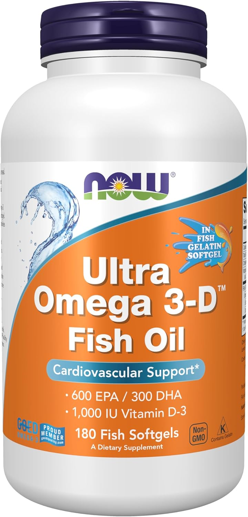 Now Foods Ultra Omega 3-D Softgels, 180 Size image number 5