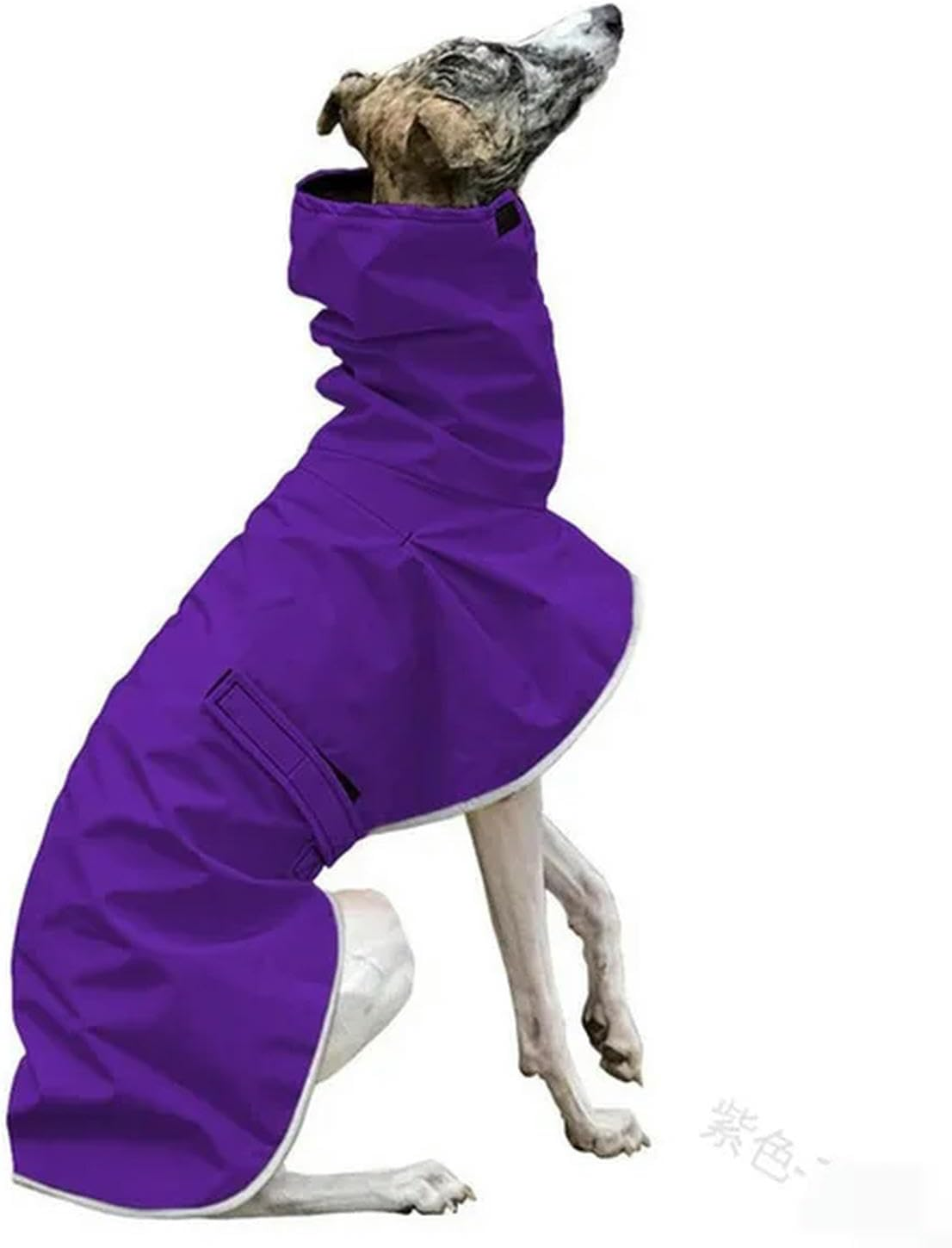IUOUTG Greyhound Warm Jacket Waterproof Whippet Coat Dog Winter Coat with Warm Fleece Lining with Adjustable Bands Italian Greyhound Clothes for Medium Large Dogs image number 4