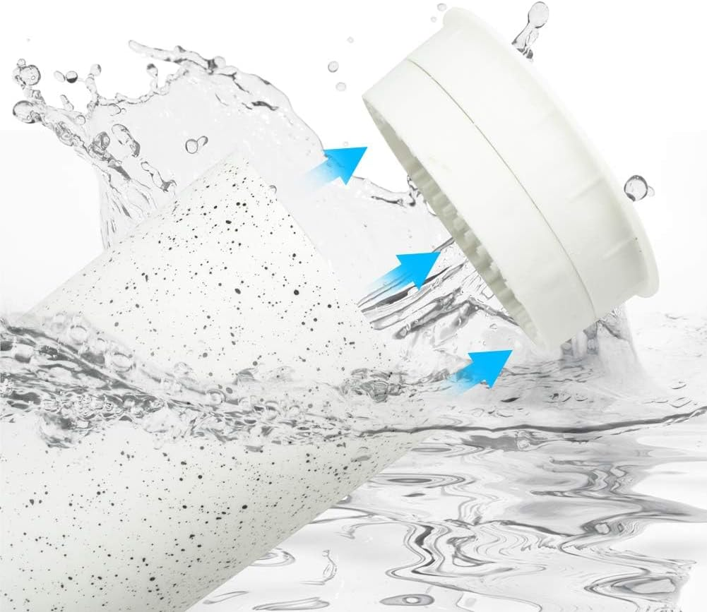 Universal Blade Holder, Multifunctional Knife Rack, PP Resin round Knife Holder, Uniquely Designed Protective Knife Slots, Removable for Easy Cleaning (White Snowflake Dots) image number 1