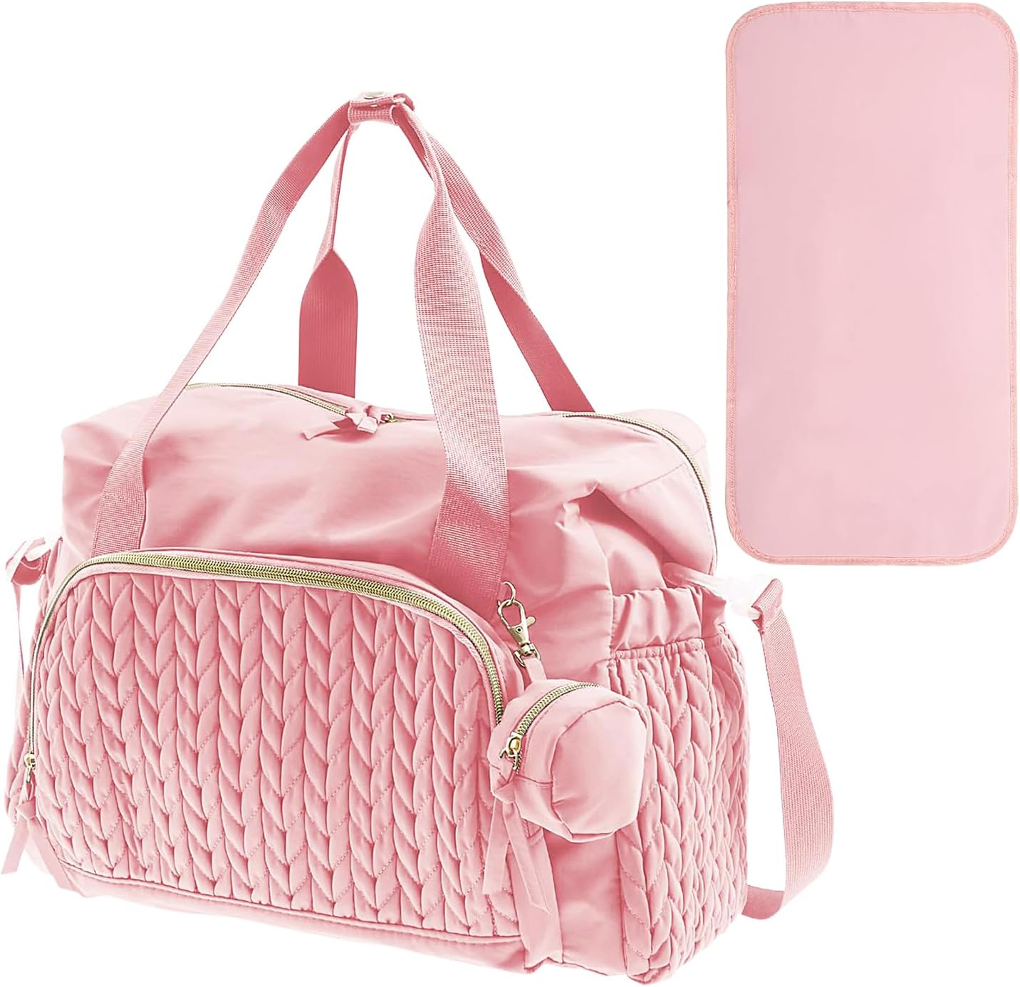 Diaper Bag for Kids | Large Capacity Shoulder Bag with Pacifier Case | Reusable Travel Accessories, Labor Delivery Backpack for Women