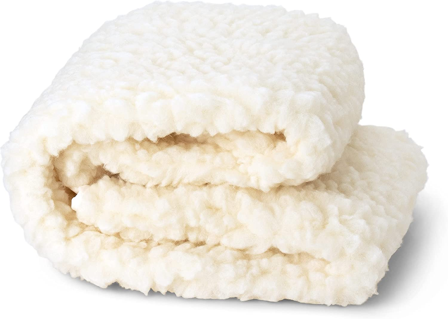 Babyrest Lambswool Portacot Underlay Strap Fitting, Natural