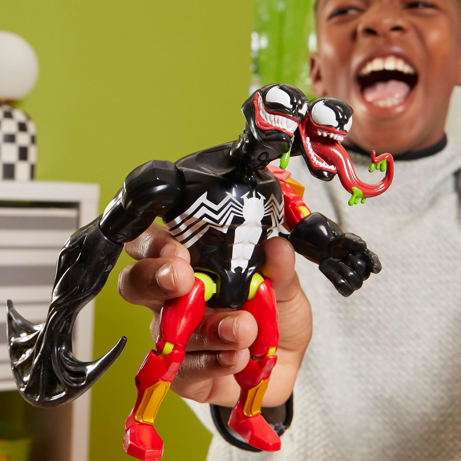 SPIDER-MAN Mixmashers Marvel Venom Customisable Mix and Match Deluxe Action Figure & Accessories image number 1