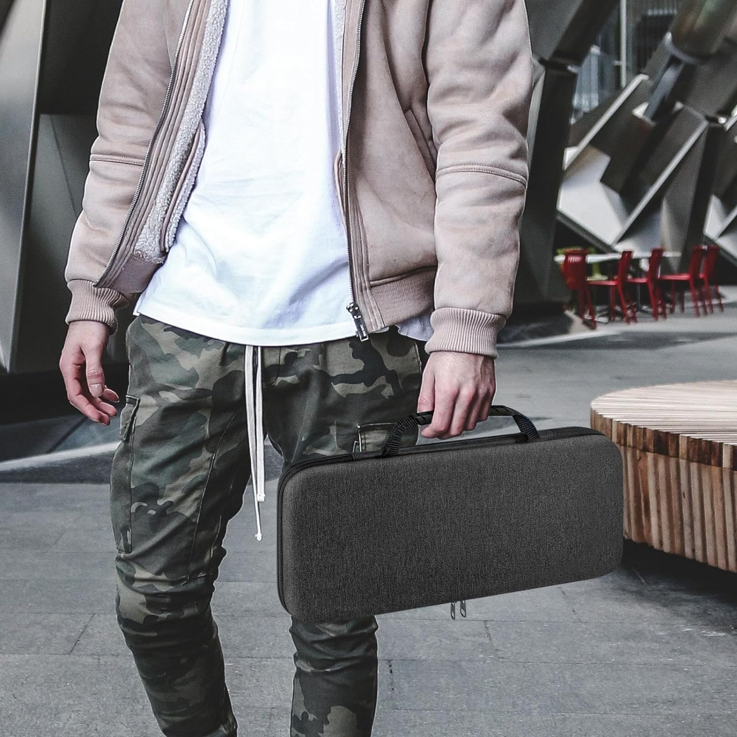 Geekria 75% Keyboard Case, Hard Shell Travel Carrying Bag for 84-Key Keyboard, Compatible with Keychron K2 Version 2/ K2/ Q1/ V1, ASUS ROG Azoth 75%, Aula F75 Pro, Redragon K673 PRO image number 3