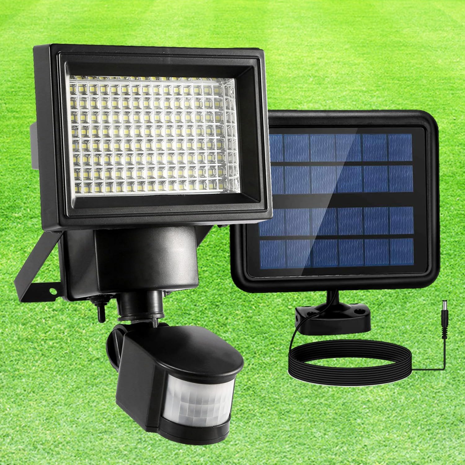 Solar Lights Outdoor, Solar Wall Lights Outdoor with Motion Sensor 2200 Lumen 120 LED Ultra Bright IP44 Waterproof 150&deg;Solar Powered Lights Security for Driveway Walkway Garden & Outdoor image number 2