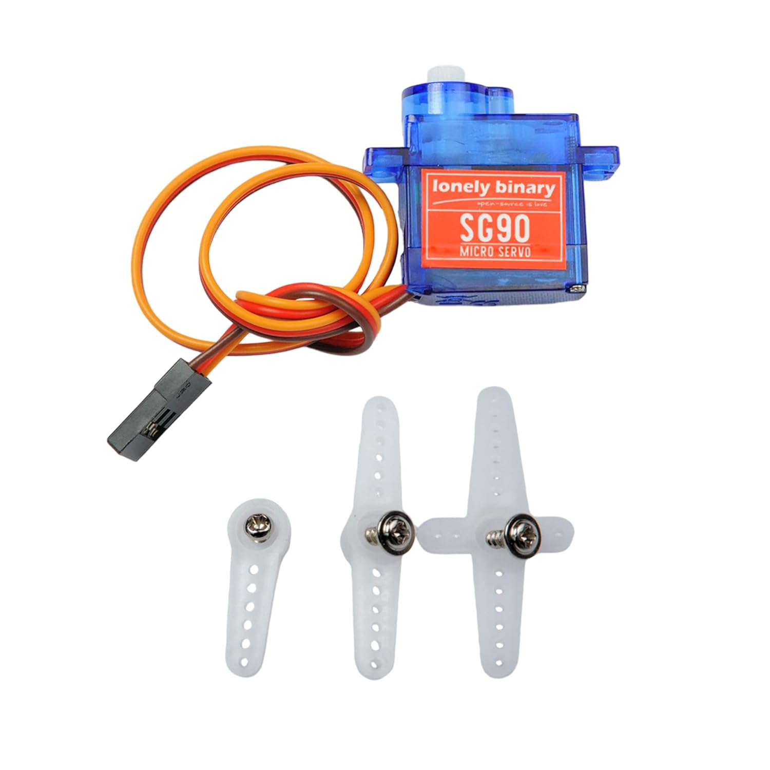 12-Pack SG90 180&deg; Angle Controllable Mini Servo Motors for RC Robot Arm Helicopter Airplane Car Boat Control and Arduino, Raspberry Pi, ESP32 Projects image number 1