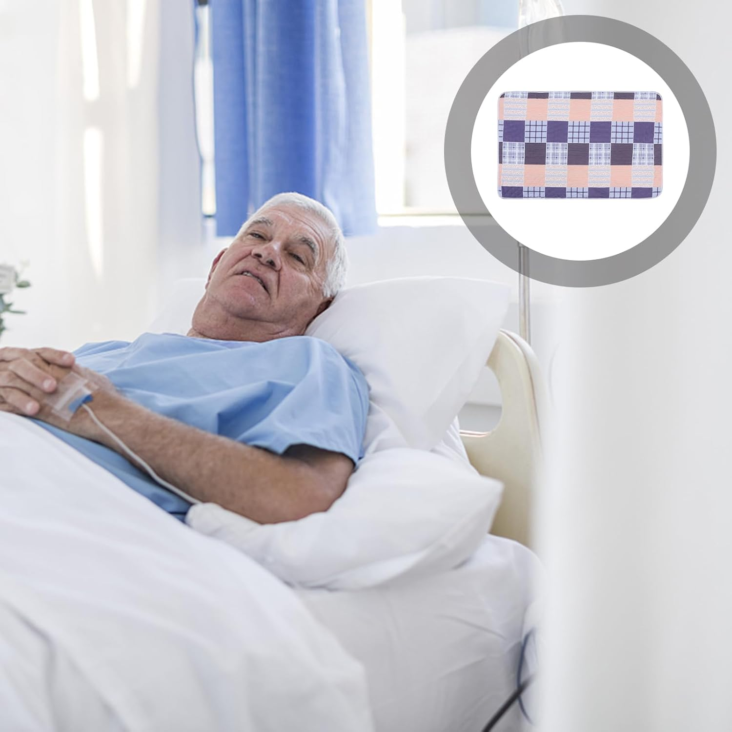 FRCOLOR Waterproof Mattress Pad Urine-Proof Mattress Mat Reusabed Wetting Sheets Mats Washable Waterproof Underpad for Adults Child Pet 120X80CM