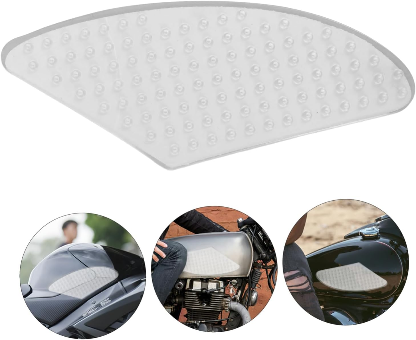 Ciieeo Luminous Motorcycle Gas Tank Pad and Anti-Slip Heat-Resistant Tank Grips for for Riding Safety image number 5