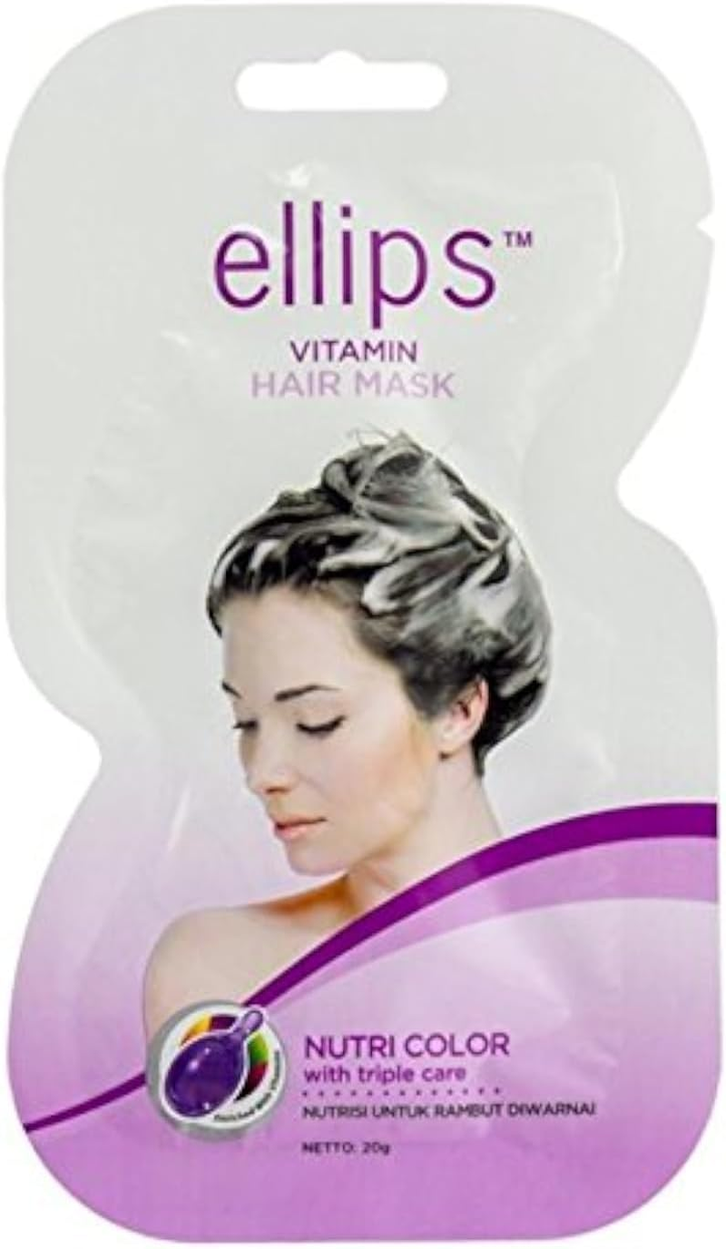 Ellips Hair Mask - Nutri Colour, 20 Gramme (Pack of 4) image number 1