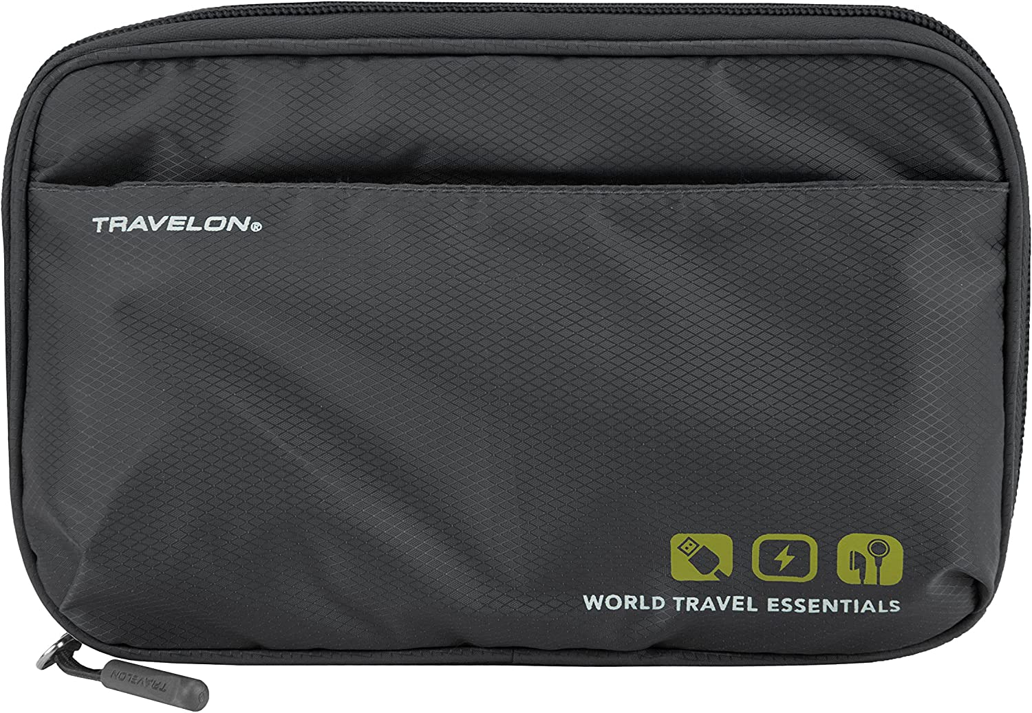 Travelon World Travel Essentials Tech Organizer, Peacock Teal, One Size, Travelon World Travel Essentials Tech Organizer