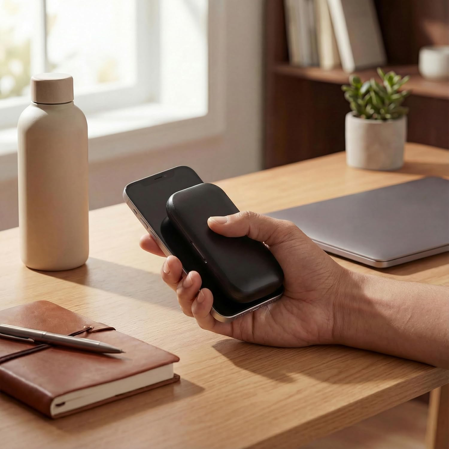 Intempo Amalfi plus Wireless Earbuds - Open Ear Headphones, Running/Travel, Perceive Environment, up to 24 Hours Playtime, Rain & Sweat Resistant, Charging Case Included, Black image number 6